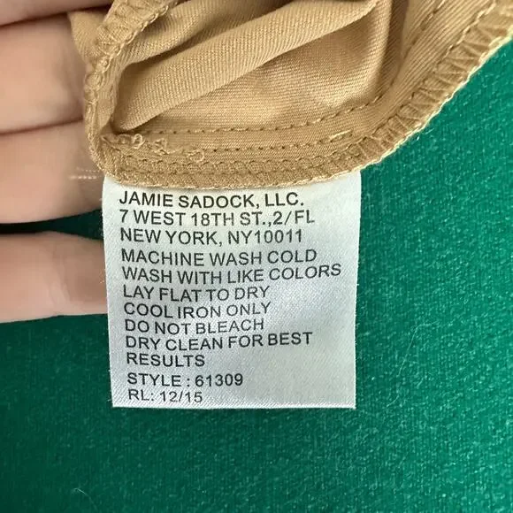 Jamie Sadock Skort Size 4 Brown White Textured Pattern Golf Skirt Shorts Lined - Picture 8 of 11